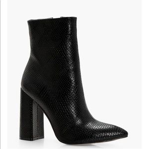 Snake Print Boots
